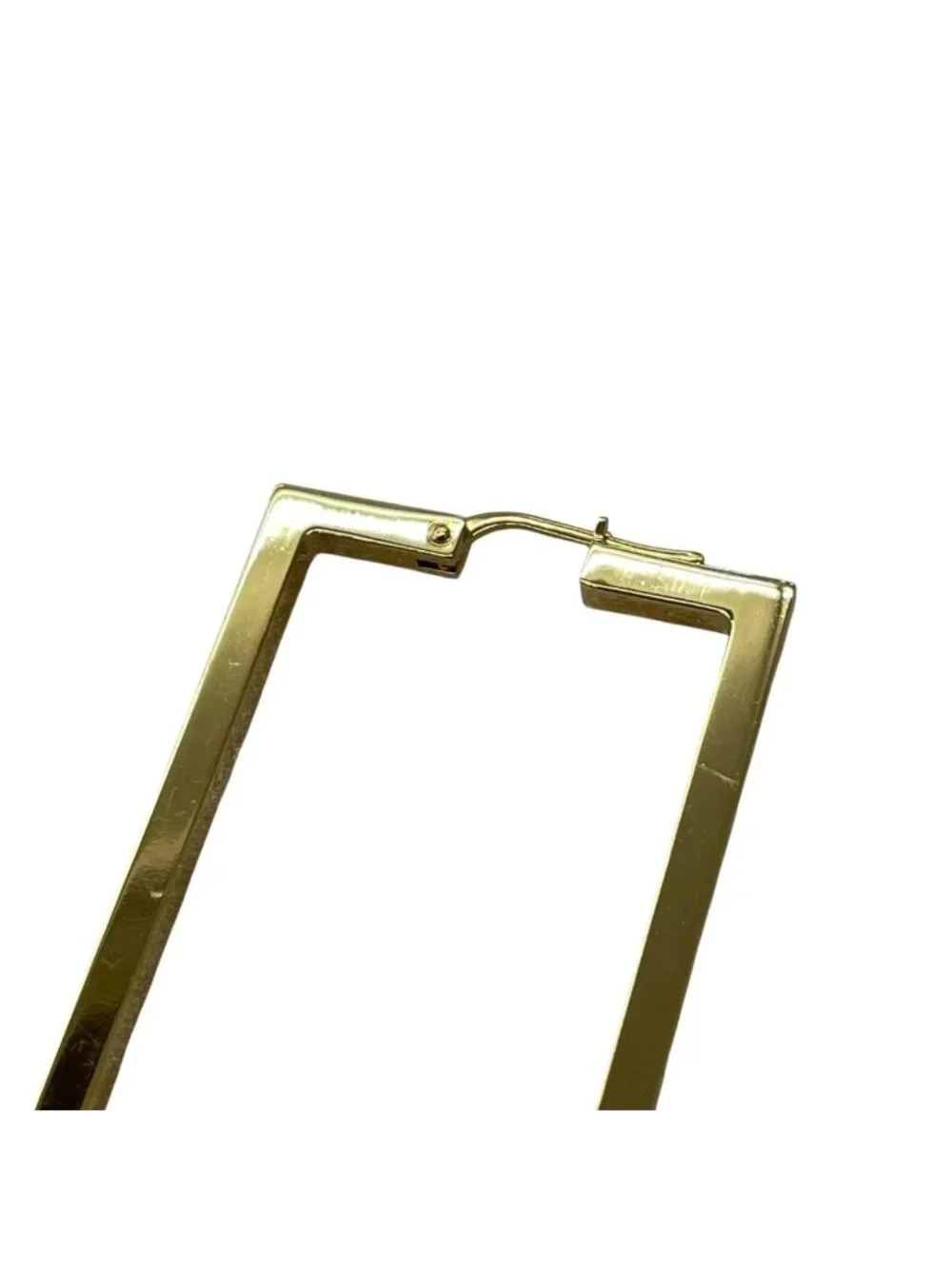 Gucci Large Rectangle Single Earring Gold Accessory Saree